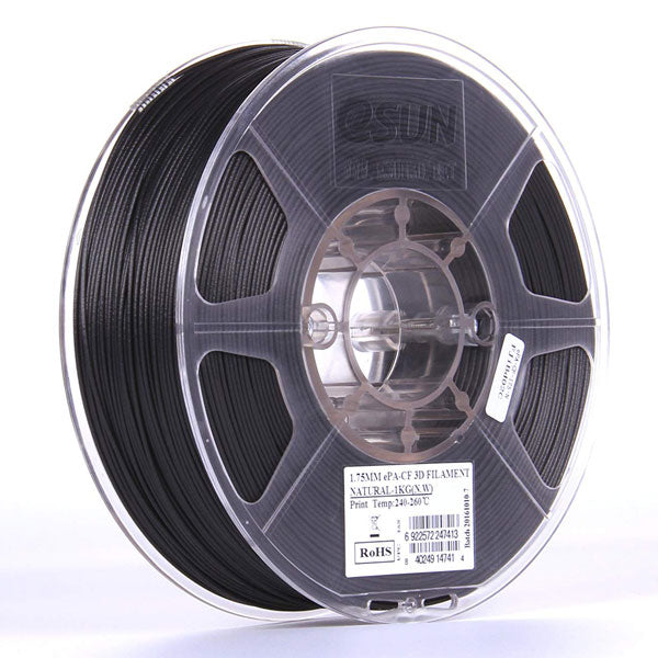 Nylon ePA-Carbon fibre Blend - 1.75mm - Black - 1kg Spool