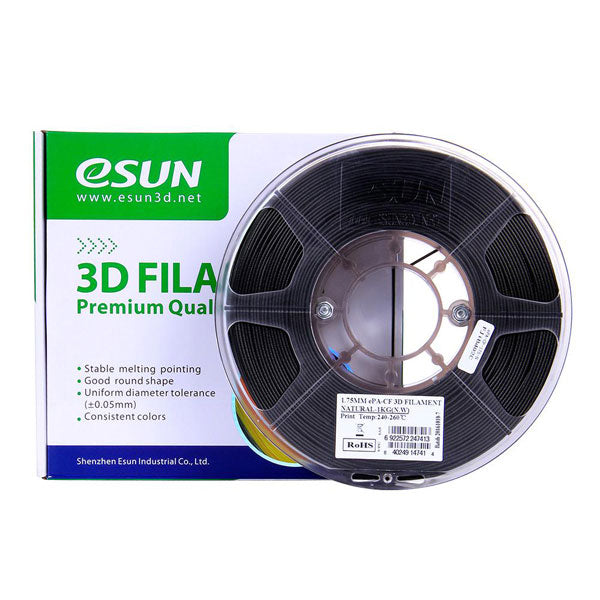 Nylon ePA-Carbon fibre Blend - 1.75mm - Black - 1kg Spool