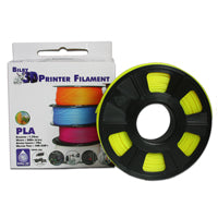 PLA Filament - 1.75mm - Fluro Yellow - 200g Spool