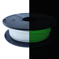 PLA Filament - 1.75mm - Glow In The Dark Green - 600g Spool - FlashForge Compatible