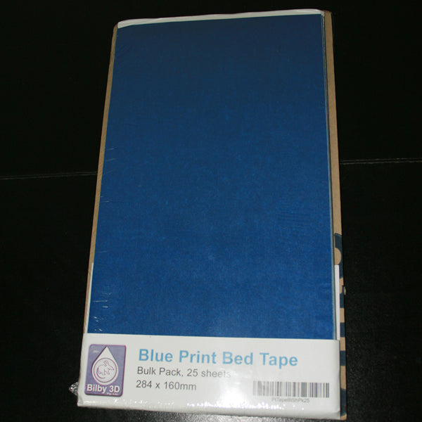 25x Bulk Pack Blue Tape Precut Sheet (for Replicator 1,2,2X)