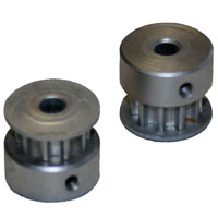 Timing Pulley - T5 pitch, 10 teeth, Twin Flange