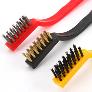 Set of 3 Brushes - Steel, Copper, Nylon