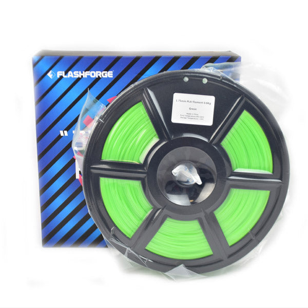 PLA Filament - 1.75mm - Dark Green - 600g Spool - FlashForge Compatible
