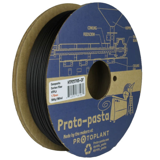 High Temp Resistant PLA + Black Carbon Fibre - 1.75mm - 500g Spool