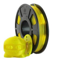 PETG Filament - 1.75 mm - Yellow - 200g Spool