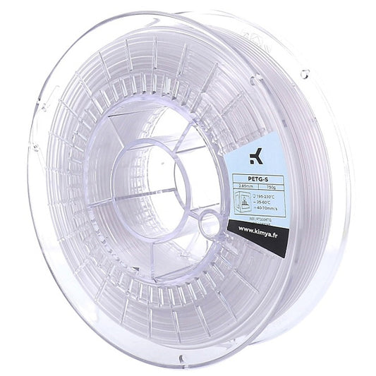 Kimya PETG-S Filament - 1.75mm - Natural (Clear) - 750g Spool