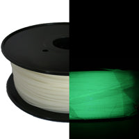 PLA Filament - 1.75mm - Glow In The Dark Green - 1kg Spool