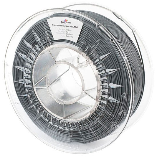 Spectrum Matt PLA - Dark Grey - 1.75mm - 1kg Spool