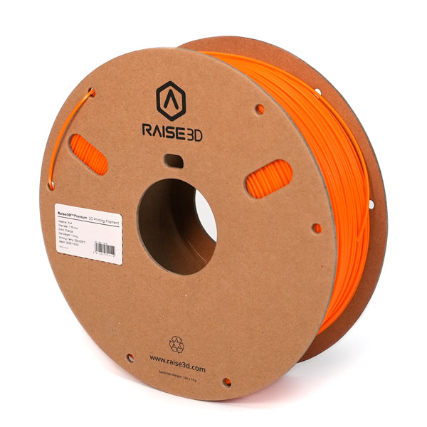 Raise3D Premium PLA Filament - 1.75mm - Orange - 1kg spool