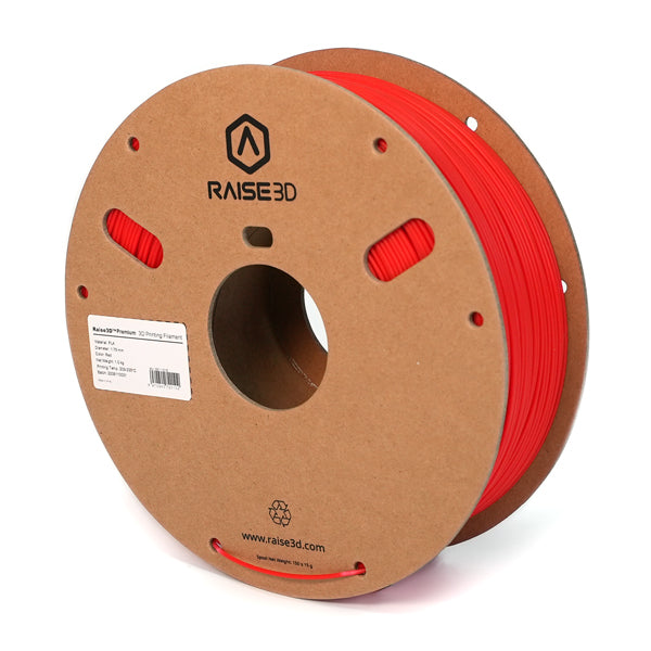 Raise3D Premium PLA Filament - 1.75mm - Red - 1kg spool