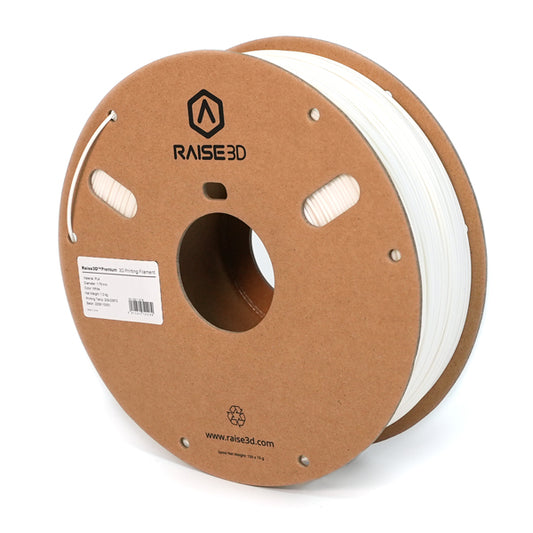Raise3D Premium PLA Filament - 1.75mm - White - 1kg spool