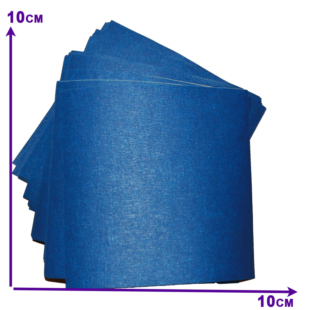 50x Bulk Pack Blue Tape Precut Sheet (10x10cm) - Replicator 5th Gen Mini