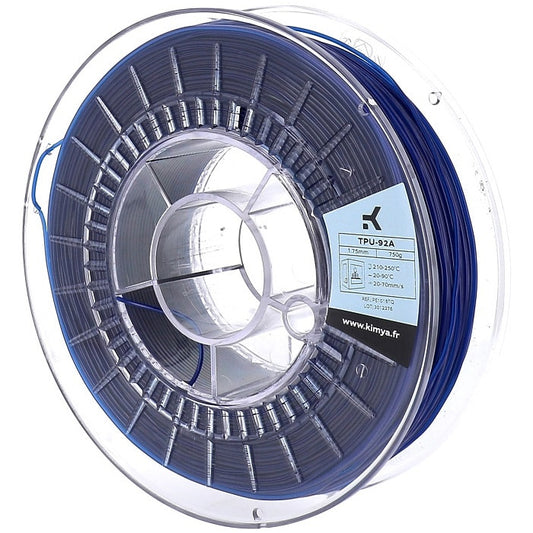 Kimya TPU-92A Flex - 1.75mm - Blue - 750g Spool
