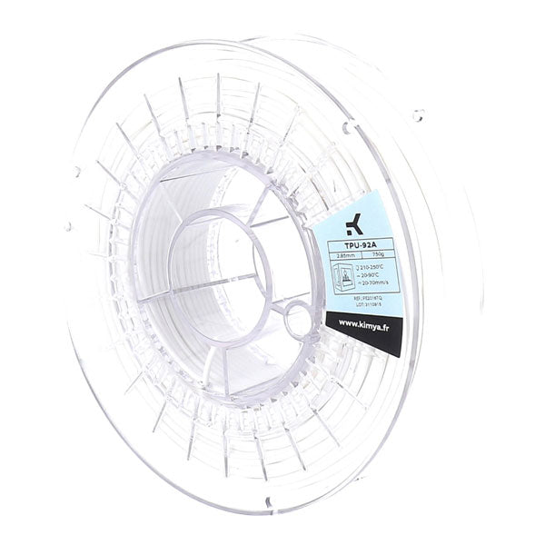 Kimya TPU-92A Flex - 2.85mm - White - 750g Spool