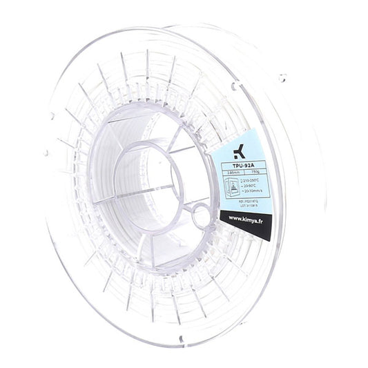 Kimya TPU-92A Flex - 2.85mm - White - 750g Spool