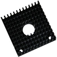40 x 40mm Heat Sink, drilled for extruder cooling