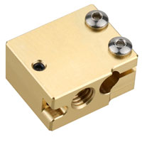 Heater Block for Volcano Hotends - Brass