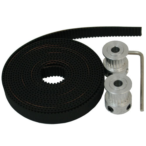 GT Belt Kit - 2 Pulleys and 2m Belt