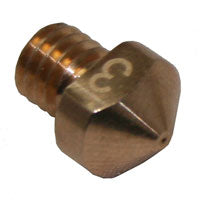 0.3mm Nozzle - M6 Thread for Hexagon Hotend - Brass
