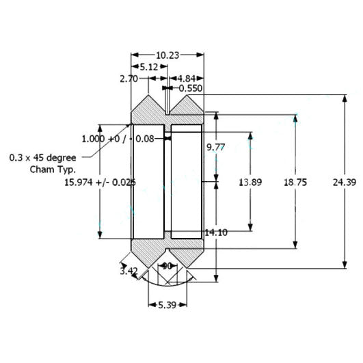 V Slot plastic roller with 625zz bearings