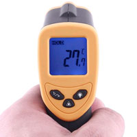 Infrared Thermometer with laser sighting and backlight