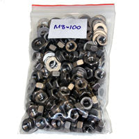 M8 Stainless Vitamins Kit - 100 x Washers and Nuts